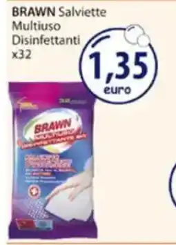 Acqua & Sapone BRAWN Salviette Multiuso Disinfettanti x32 offerta