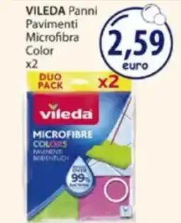 Acqua & Sapone VILEDA Panni Pavimenti Microfibra Color x2 offerta