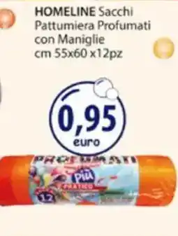 Acqua & Sapone HOMELINE Sacchi Pattumiera Profumati con Maniglie cm 55x60 offerta