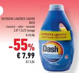 Conad Superstore Detersivo lavatrice liquido DASH offerta