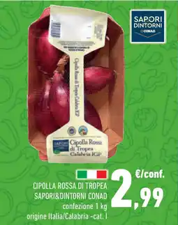 Conad Superstore Cipolla rossa di tropea SAPORI&DINTORNI CONAD offerta