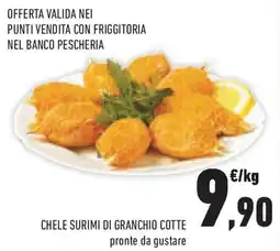 Conad Superstore Chele surimi di granchio cotte offerta