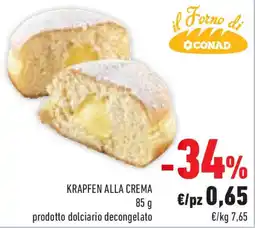 Conad Superstore Krapfen alla crema offerta