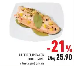 Conad Superstore Filetto di trota con olio e limone offerta