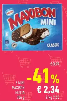 Conad Superstore 6 mini maxibon MOTTA offerta