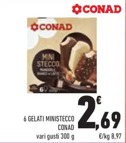 Conad Superstore 6 gelati ministecco CONAD offerta