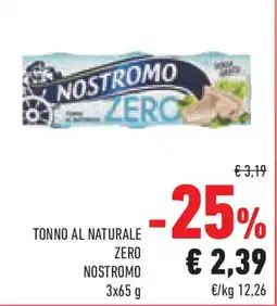Conad Superstore Tonno al naturale zero NOSTROMO offerta