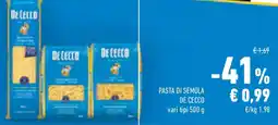 Conad Superstore Pasta di semola DE CECCO offerta