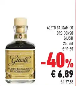 Conad Superstore Aceto balsamico oro denso GIUSTI offerta