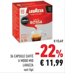 Conad Superstore 36 capsule caffè a modo mio LAVAZZA offerta