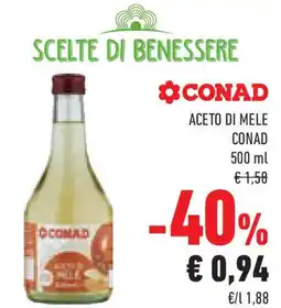 Conad Superstore Aceto di mele CONAD offerta