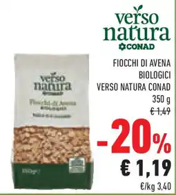 Conad Superstore Fiocchi di avena biologici VERSO NATURA CONAD offerta