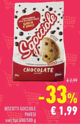 Conad Superstore Biscotti gocciole PAVESI offerta