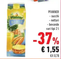 Conad Superstore PFANNER - succhi - nettari -bevande vari tipi offerta