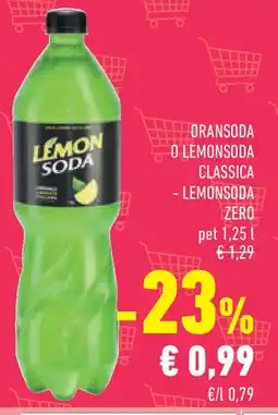 Conad Superstore Oransoda o lemonsoda classica - lemonsoda zero pet offerta