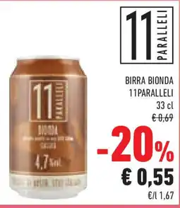 Conad Superstore Birra bionda 11PARALLELI offerta