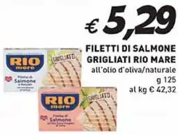 Coal Filetti di salmone grigliati rio mare offerta