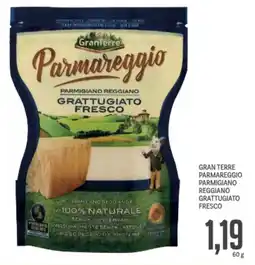 Supermercati Piccolo Gran terre parmareggio parmigiano reggiano grattugiato fresco offerta
