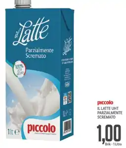 Supermercati Piccolo piccolo Il latte uht parzialmente scremato offerta
