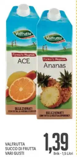 Supermercati Piccolo Valfrutta succo di frutta vari gusti offerta