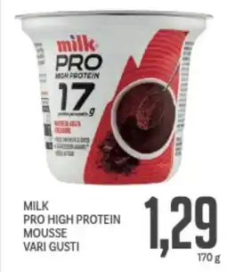 Supermercati Piccolo Milk pro high protein mousse vari gusti offerta