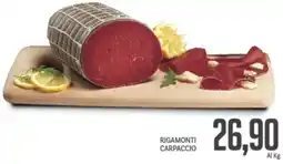 Supermercati Piccolo Rigamonti carpaccio offerta