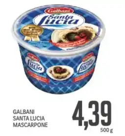 Supermercati Piccolo Galbani santa lucia mascarpone offerta