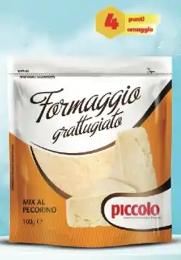 Supermercati Piccolo Piccolo formaggio grattugiato mix al pecorino offerta