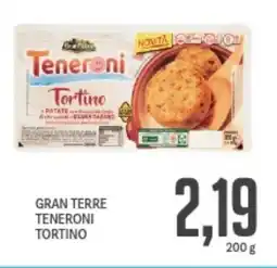 Supermercati Piccolo Gran terre teneroni tortino offerta