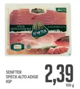 Supermercati Piccolo Senfter speck alto adige IGP offerta