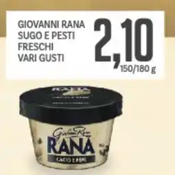 Supermercati Piccolo Giovanni rana sugo e pesti freschi vari gusti offerta