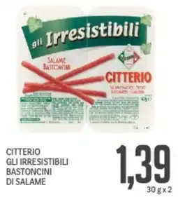 Supermercati Piccolo Citterio gli irresistibili bastoncini di salame offerta