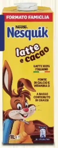 Supermercati Piccolo Nestlé nesquik latte e cacao offerta