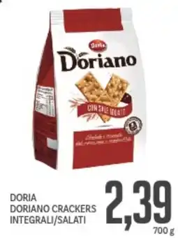 Supermercati Piccolo Doriano crackers integrali/salati offerta