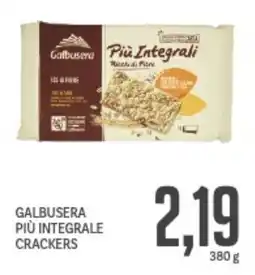 Supermercati Piccolo Galbusera più integrale crackers offerta