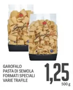 Supermercati Piccolo Garofalo pasta di semola formati speciali varie trafile offerta