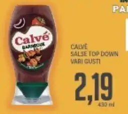 Supermercati Piccolo Calve salse top down vari gusti offerta
