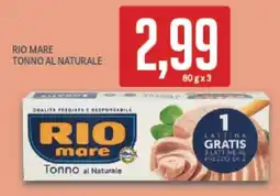 Supermercati Piccolo Rio mare tonno al naturale offerta