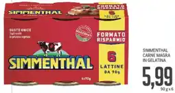 Supermercati Piccolo Simmenthal carne magra in gelatina offerta