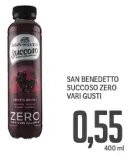 Supermercati Piccolo San benedetto succoso zero vari gusti offerta