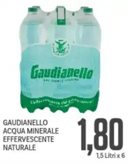 Supermercati Piccolo Gaudianello acqua minerale effervescente naturale offerta