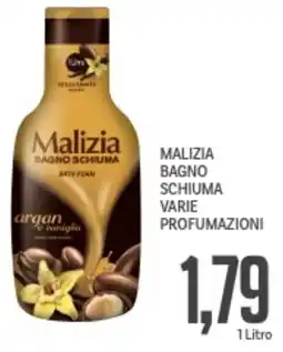 Supermercati Piccolo Malizia bagno schiuma varie profumazioni offerta