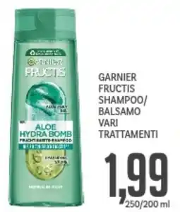 Supermercati Piccolo Garnier fructis shampoo/ balsamo vari trattamenti offerta