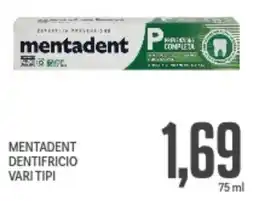 Supermercati Piccolo Mentadent dentifricio vari tipi offerta