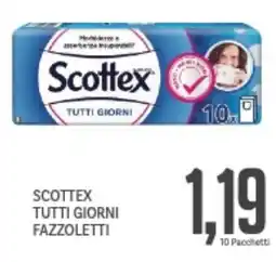 Supermercati Piccolo Scottex tutti giorni fazzoletti offerta