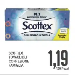 Supermercati Piccolo Scottex tovaglioli confezione famiglia offerta