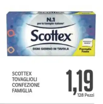 Supermercati Piccolo Scottex tovaglioli confezione famiglia offerta