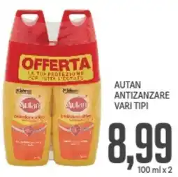 Supermercati Piccolo Autan antizanzare vari tipi offerta