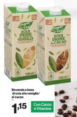 In'S Mercato Bevanda a base di soia alla vaniglia/ al cacao offerta