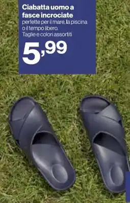 In'S Mercato Ciabatta uomo a fasce incrociate offerta